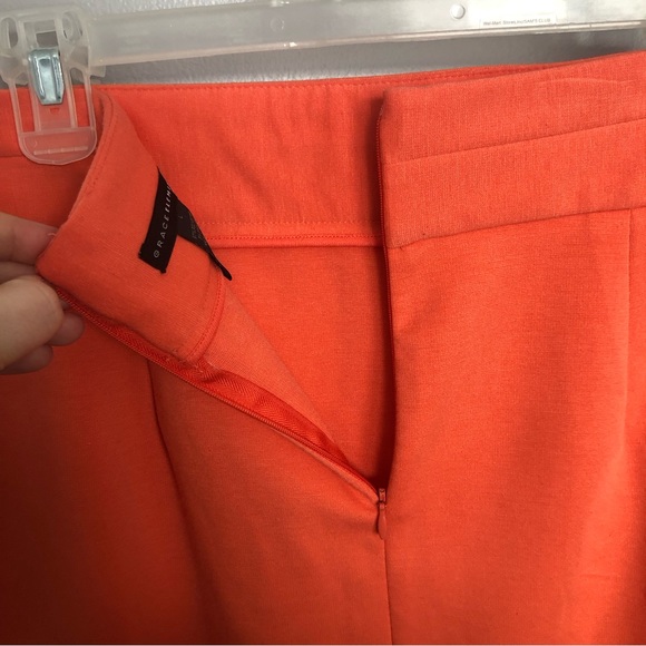 Orange Midi Pencil Skirt - Picture 7 of 7